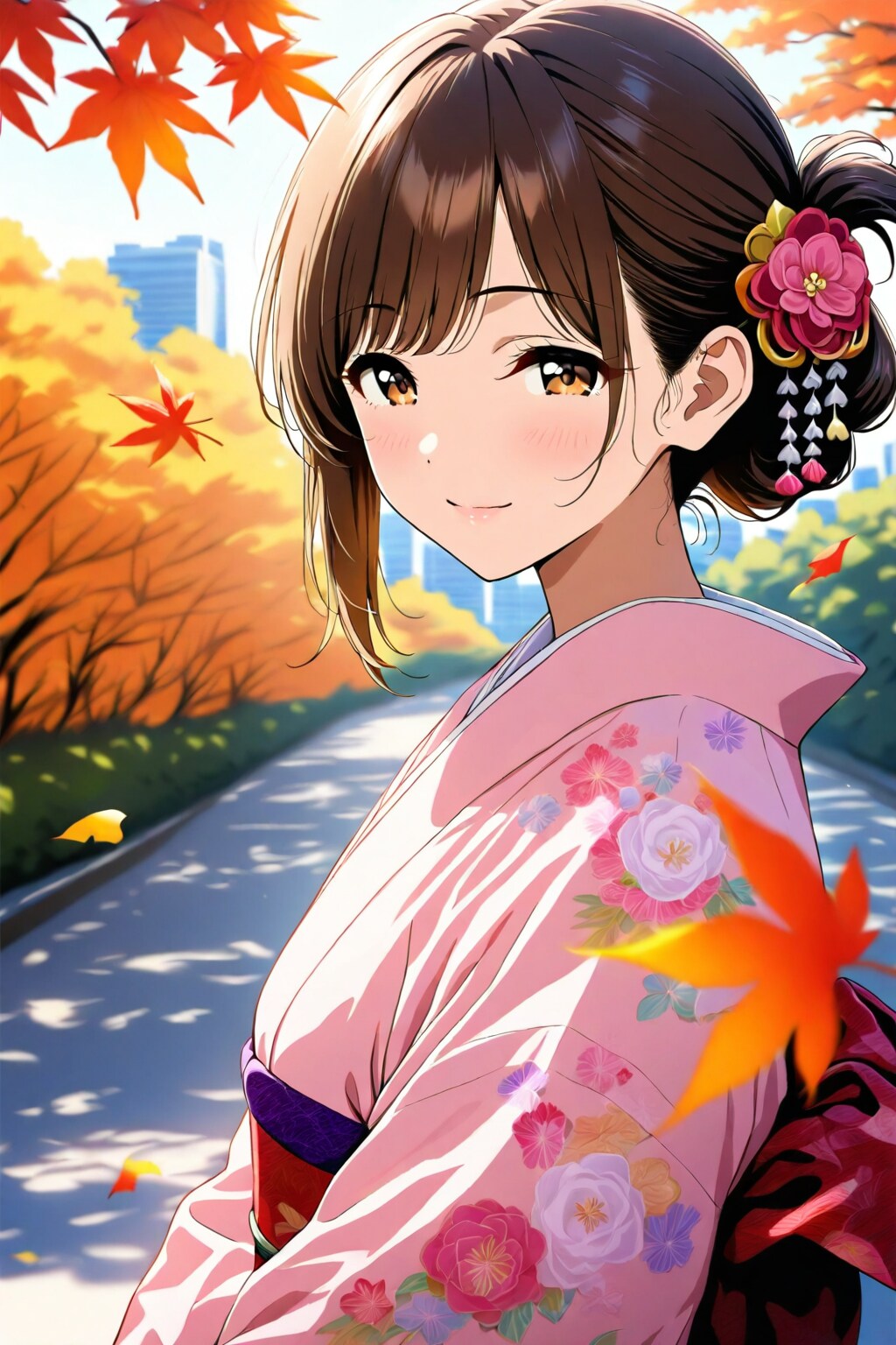 秋の着物 27歳女性