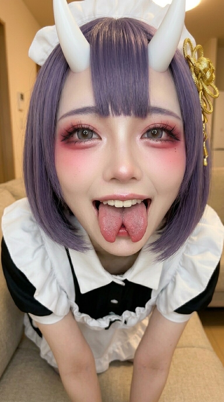 【魅惑の舌】酒呑童子風 メイド コス