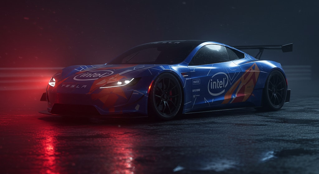 Intelテスラレーシングカー