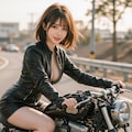 バイクと女の子 7枚目