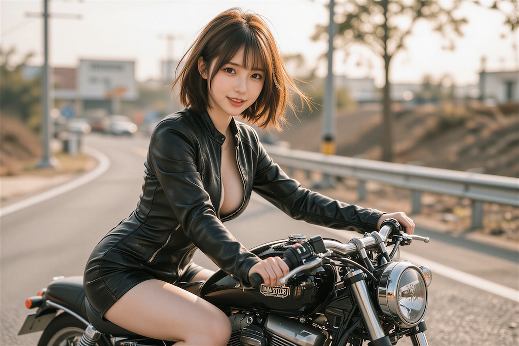 バイクと女の子