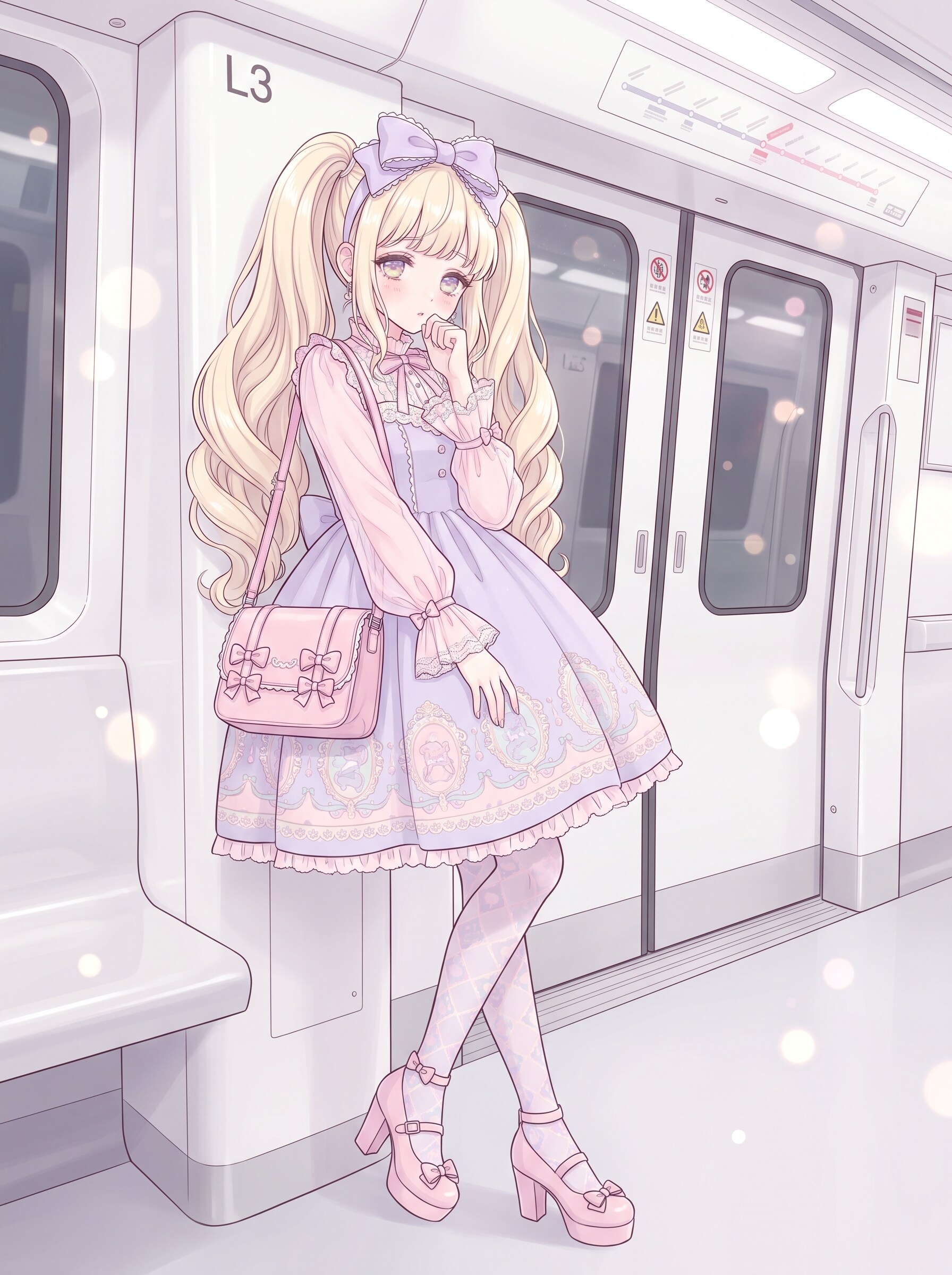 車窓に咲く甘彩幻想