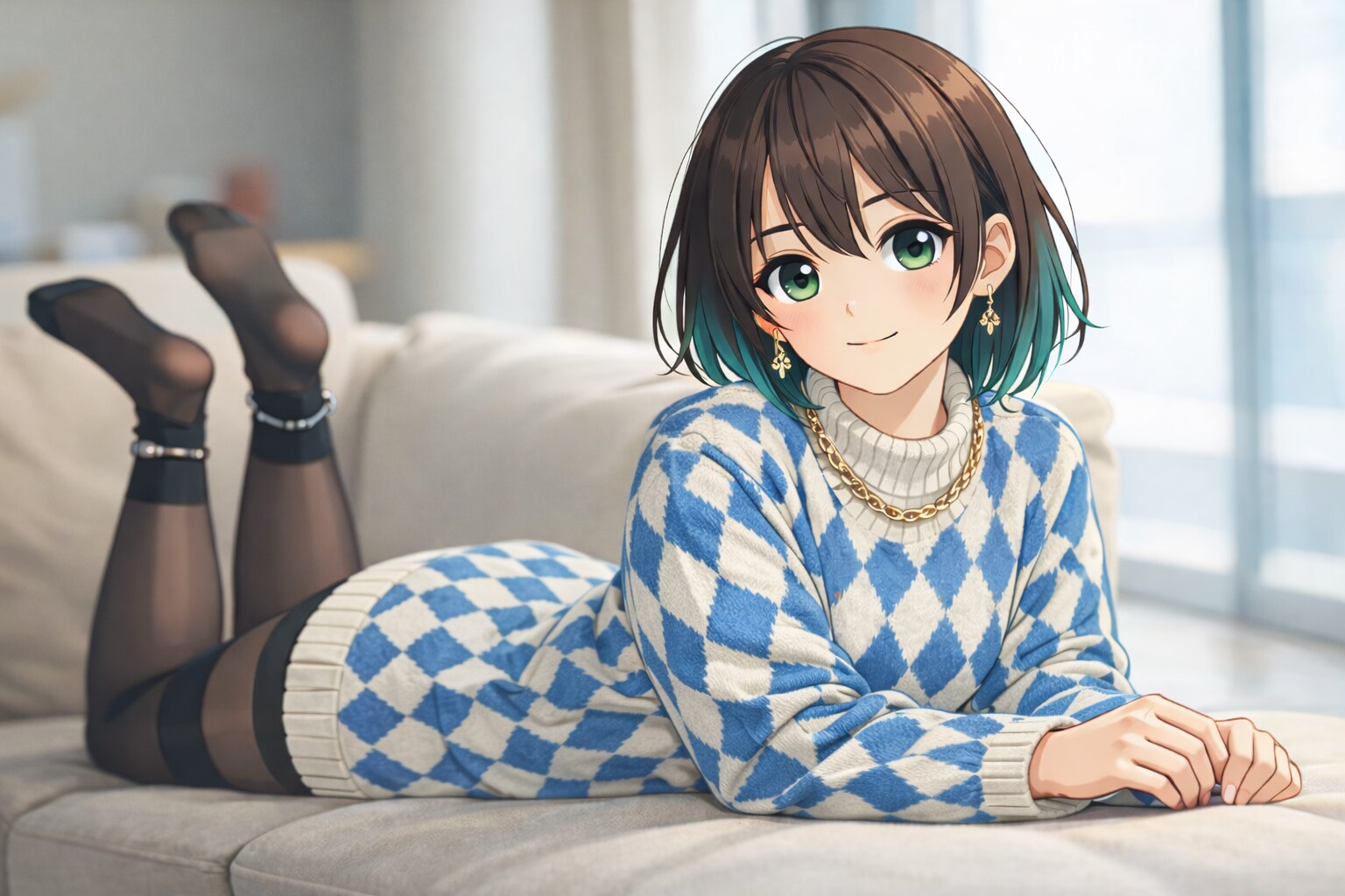 ソファに寝そべる午後
