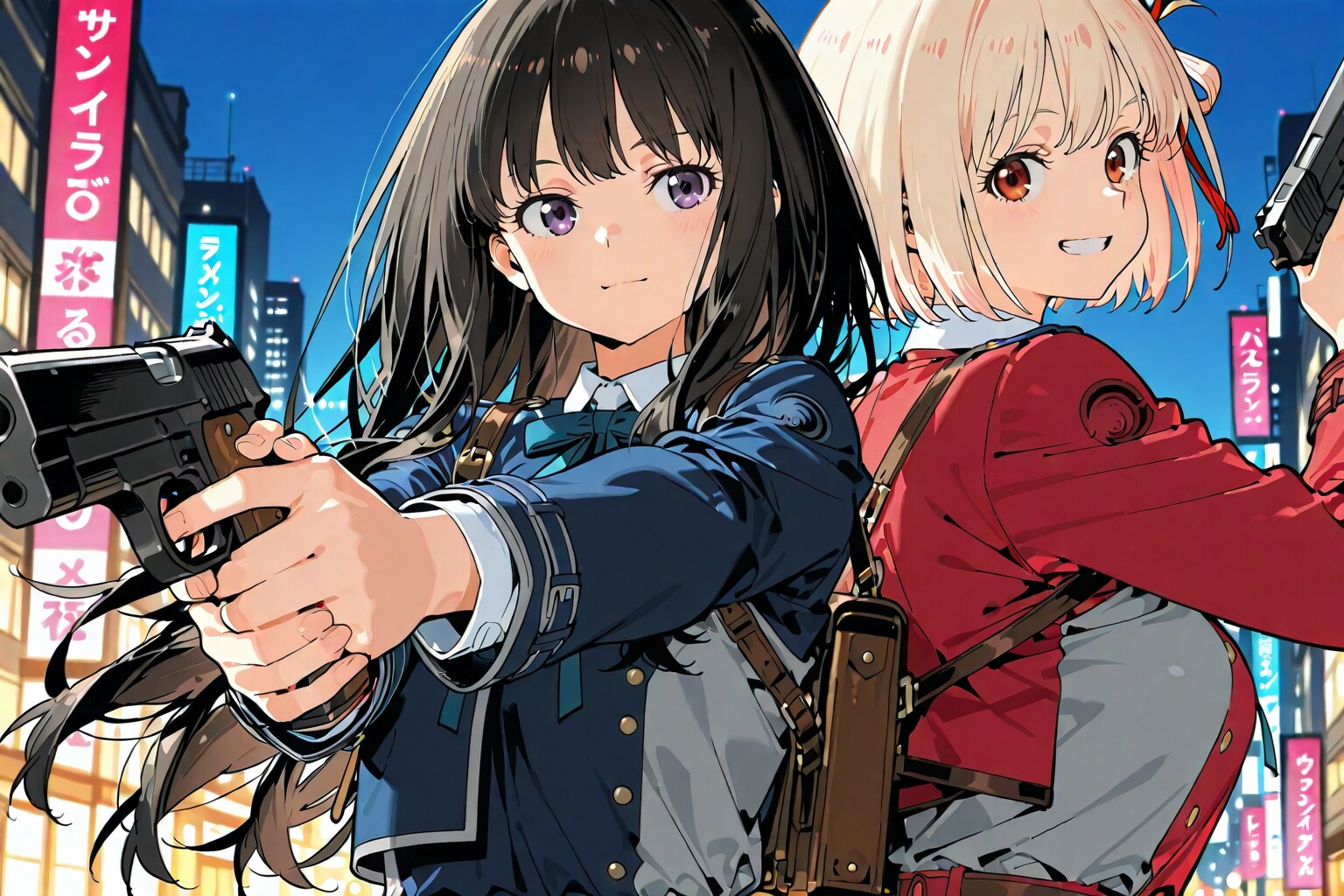 【習作】鏑木千束 & 井之上たきな　ーバック to バック UpDate版 ー
