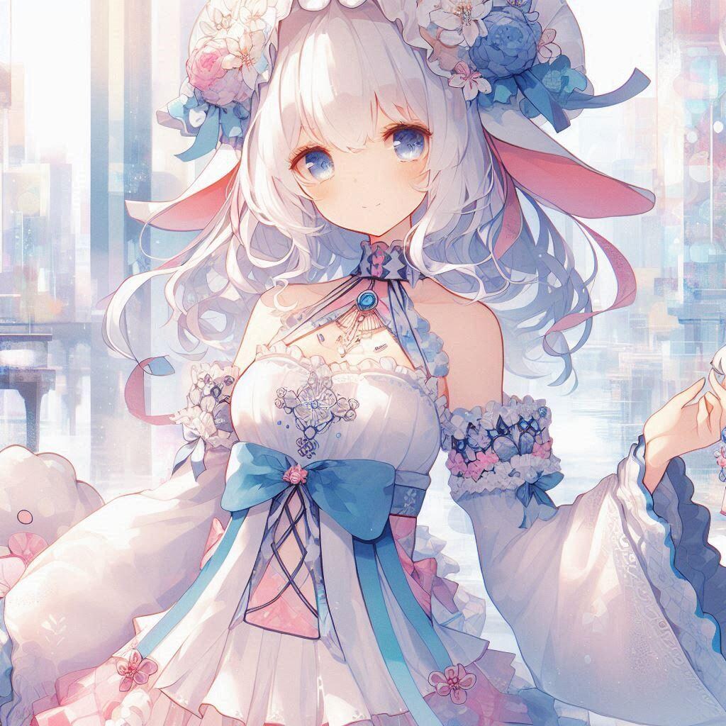 白髪の可愛い女の子【273】