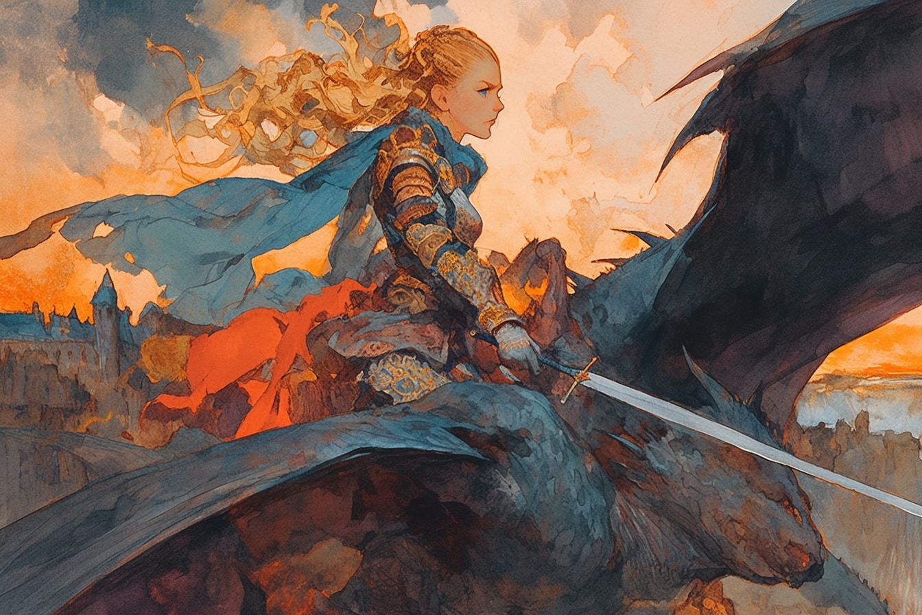 ドラゴンと少女（竜騎士）78 | の人気AIイラスト・グラビア