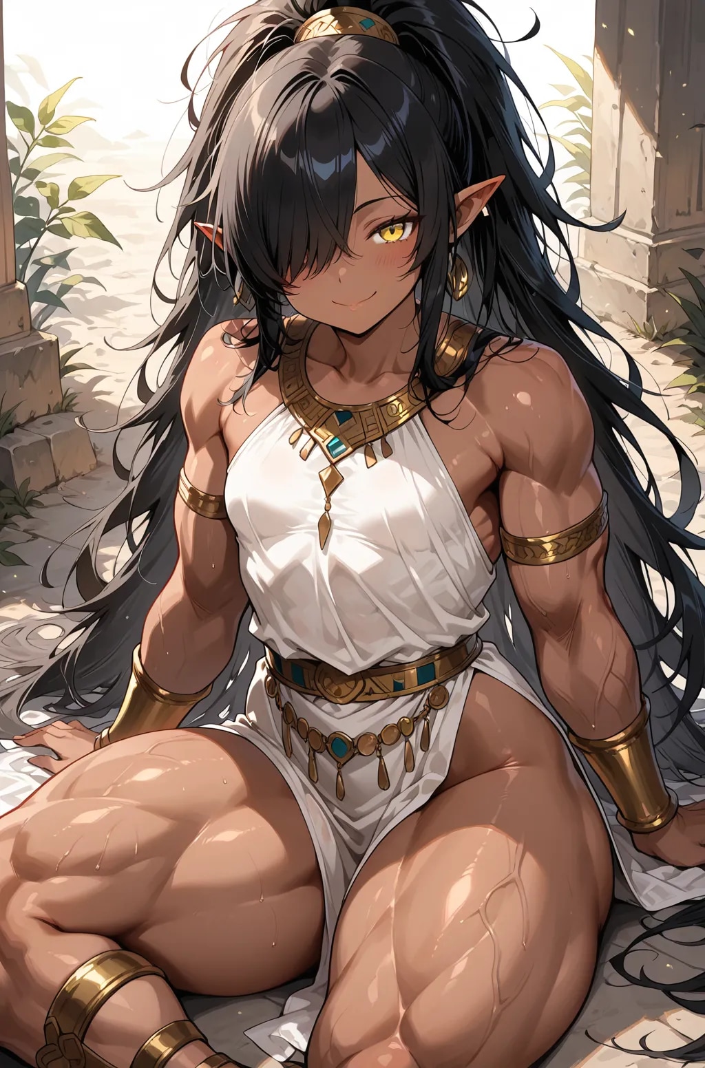 ノーパンエルフちゃん