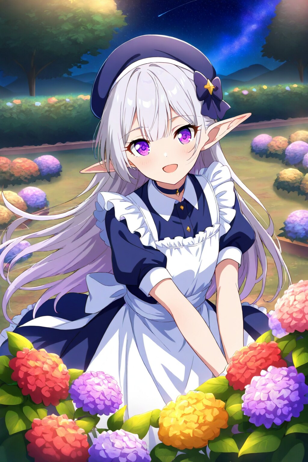 チョーカーをしたエルフ