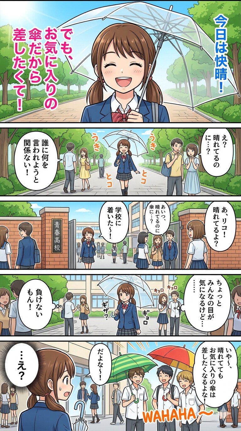 お気に入りの傘だから