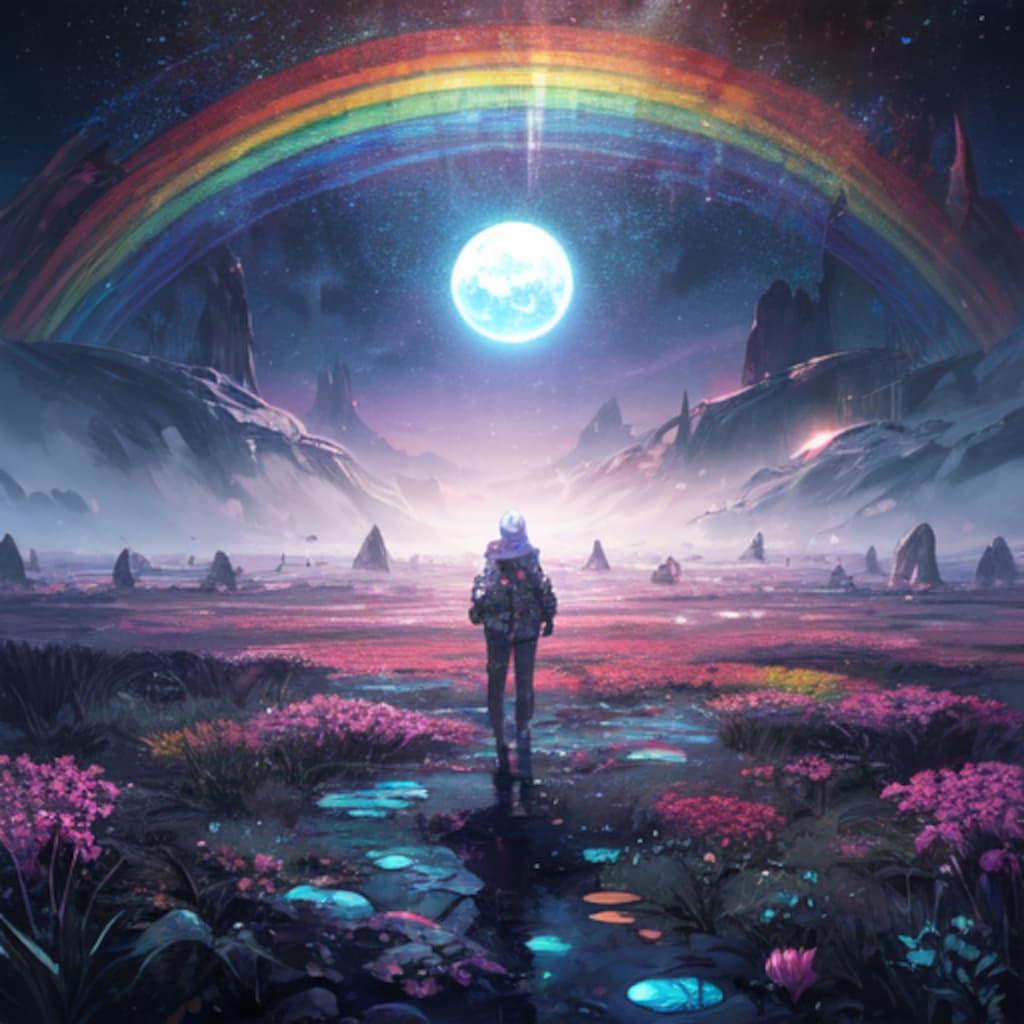 惑星の果てに虹と出会う