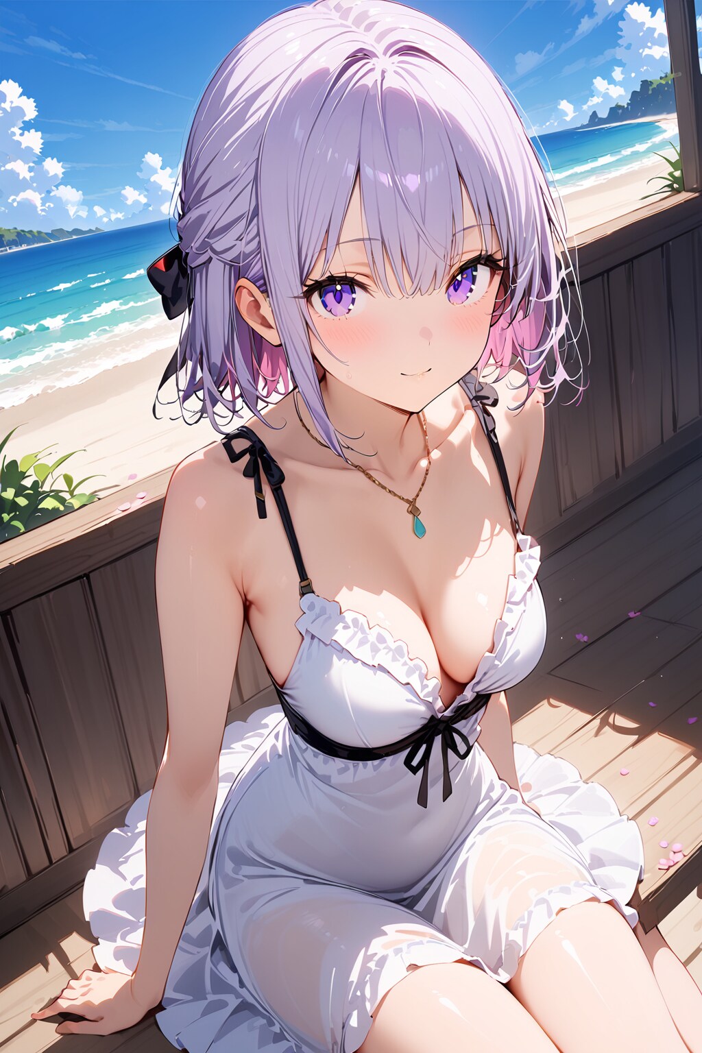 (842HQ)銀髪ちゃんワンピース