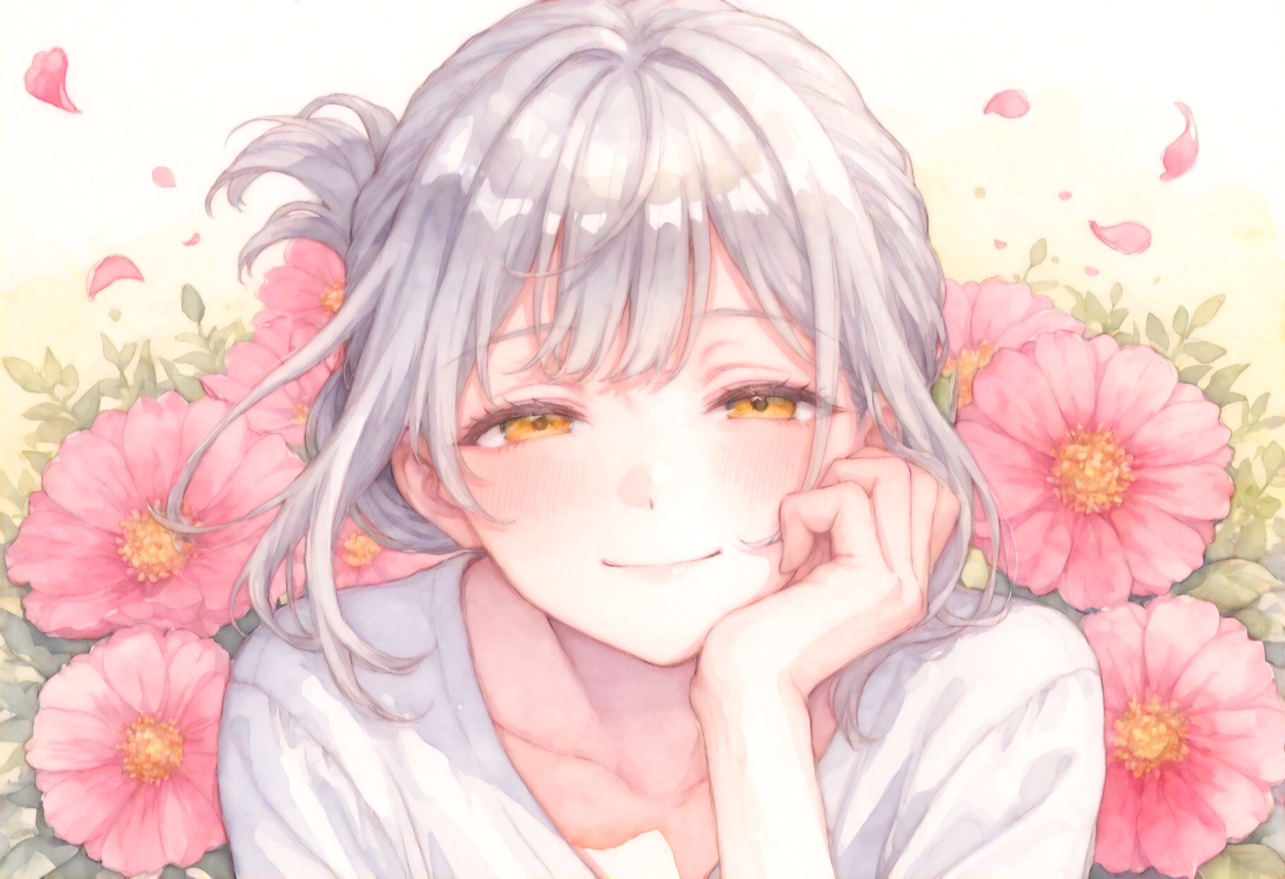 看板娘　flowers | の人気AIイラスト・グラビア