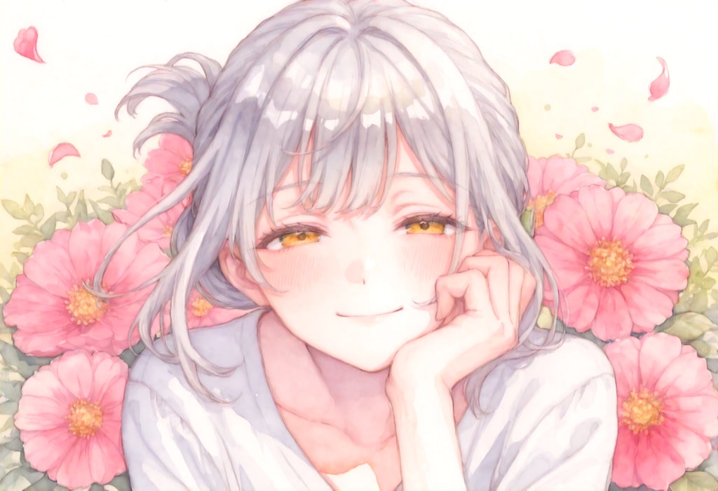 看板娘　flowers