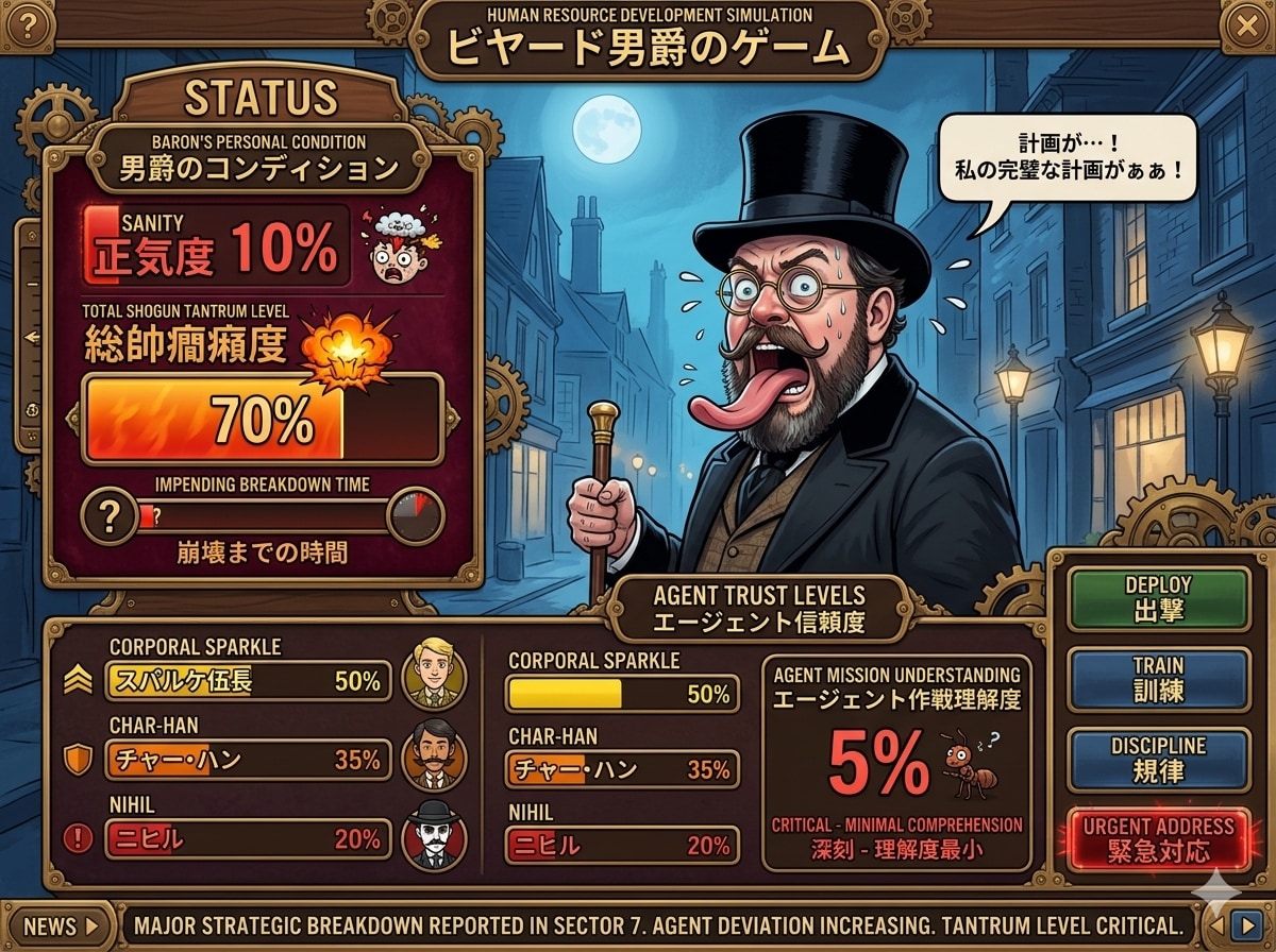 ビヤード男爵🧔の人材育成シミュレーションゲーム | の人気AIイラスト・グラビア