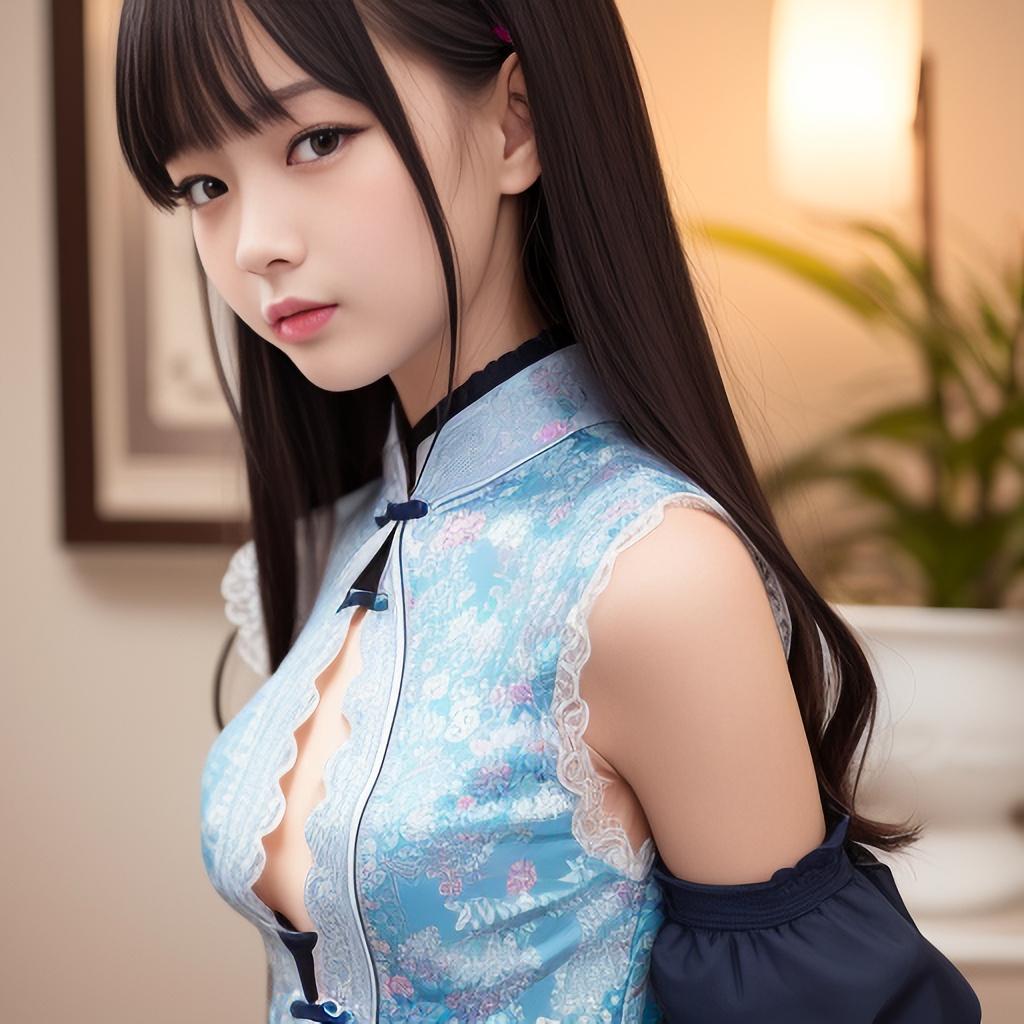 青チャイナ