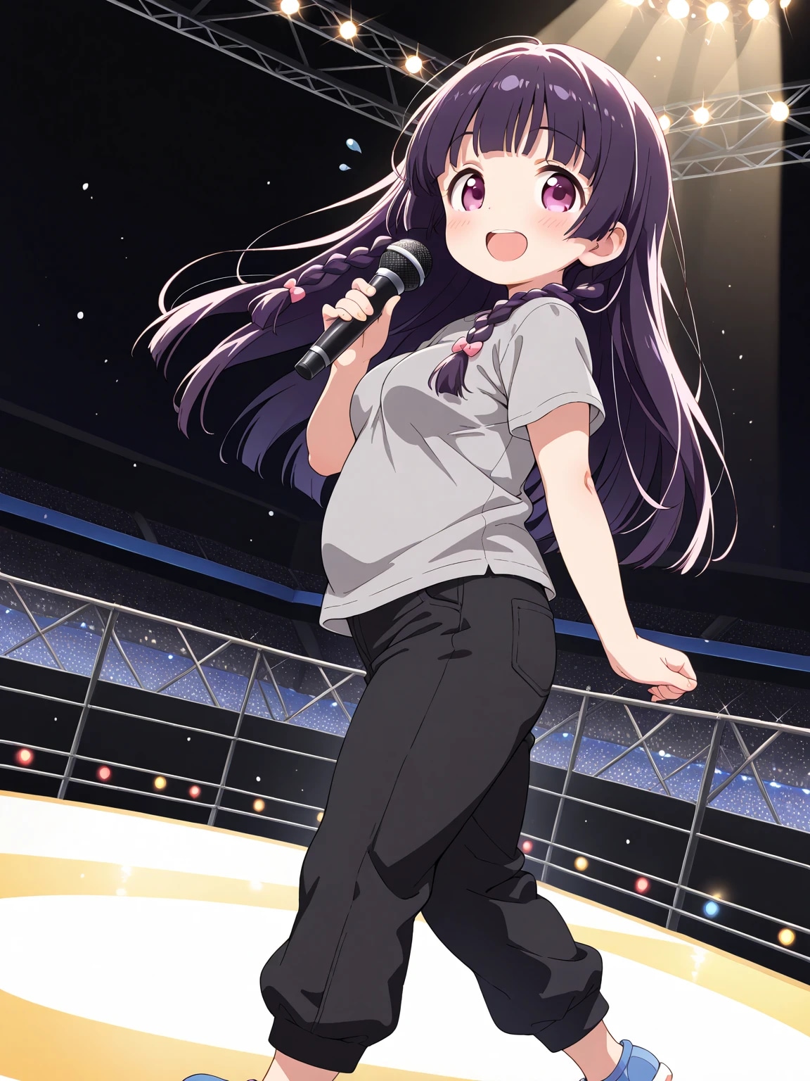 練習中のゆうこちゃん