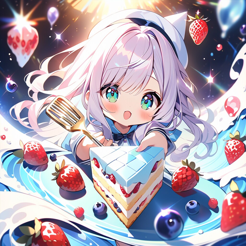 ミックスベリーケーキ召し上がれ🍰 | の人気AIイラスト・グラビア