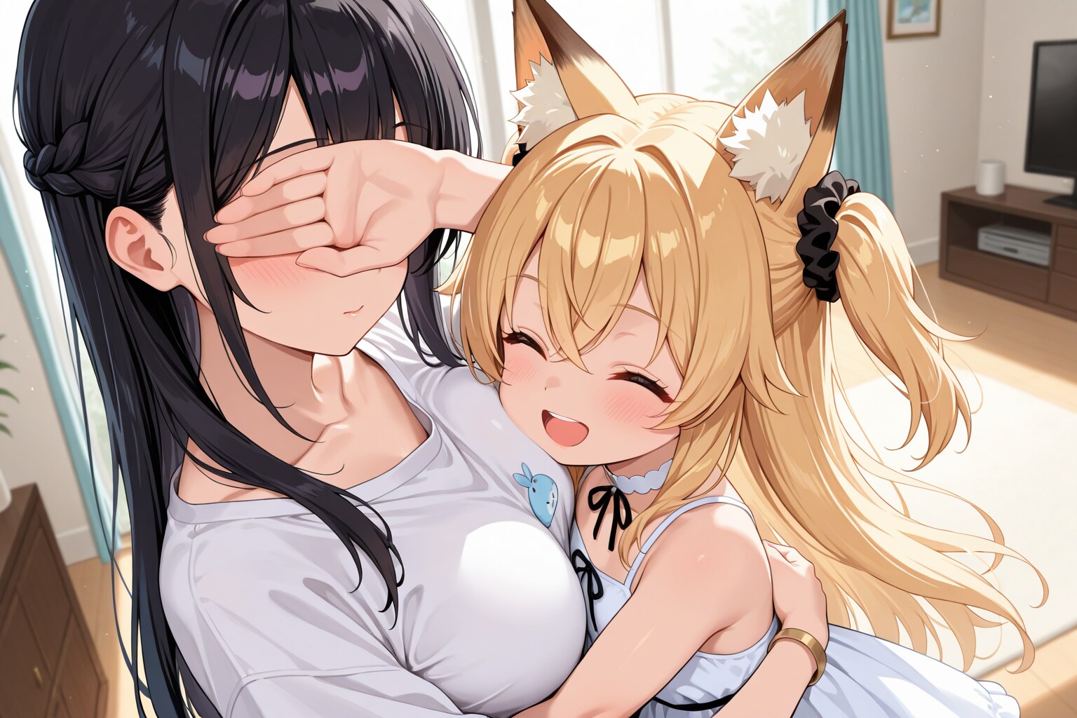ミラさんにぎゅってしてもらう”私ちゃん”