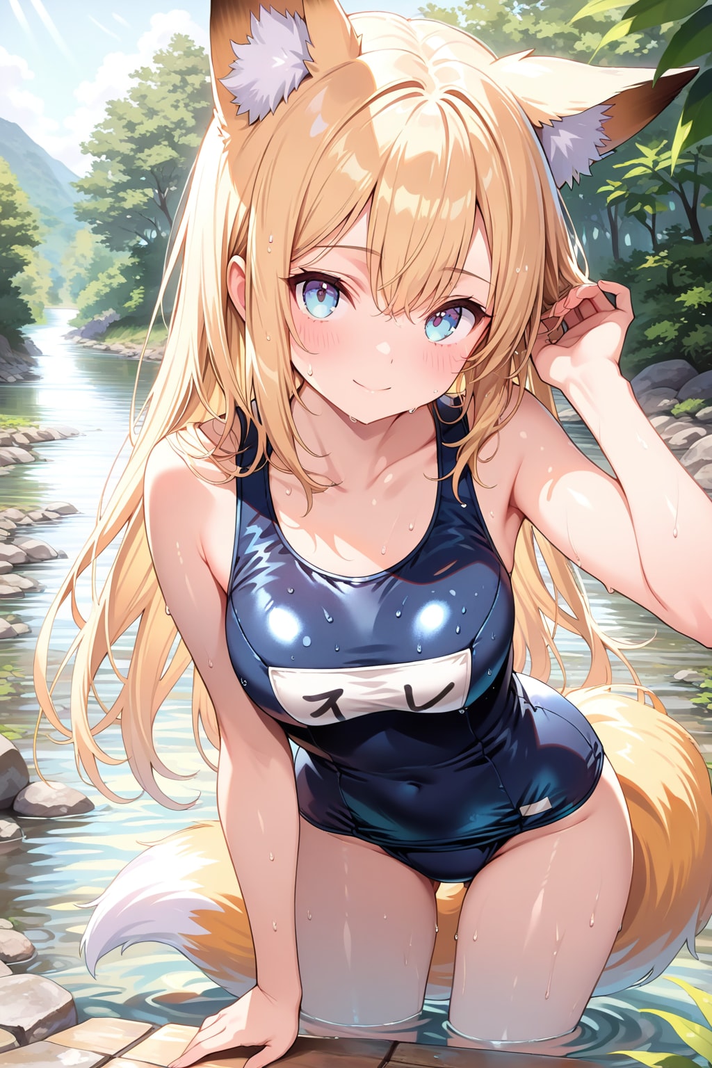 水、冷たくて気持ち良いよ