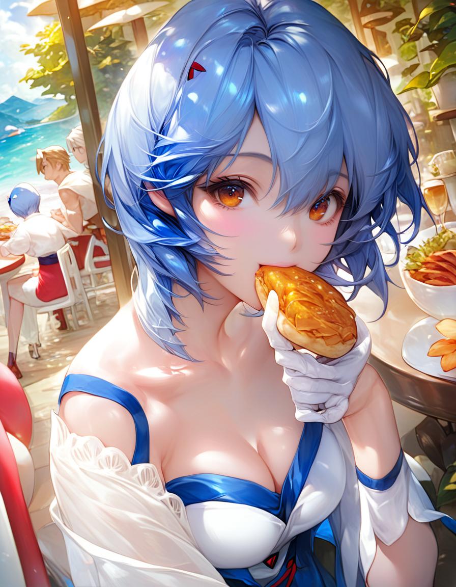 レストランでレイちゃんとお食事
