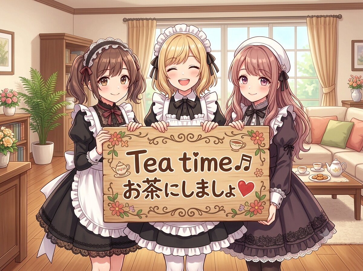 お茶の時間♬ | の人気AIイラスト・グラビア
