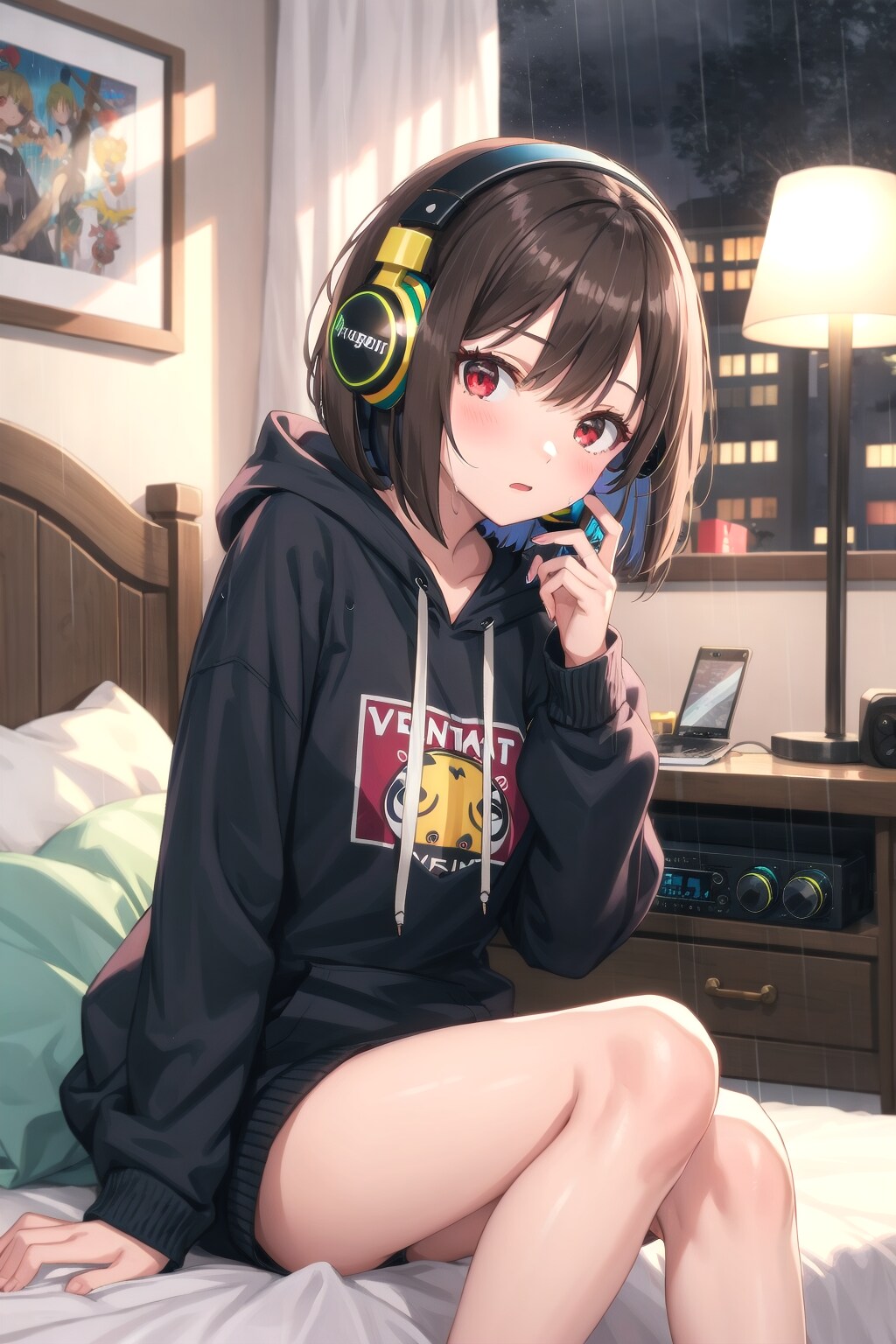 朝が来るまで流れ出した音にただ包まって | の人気AIイラスト・グラビア