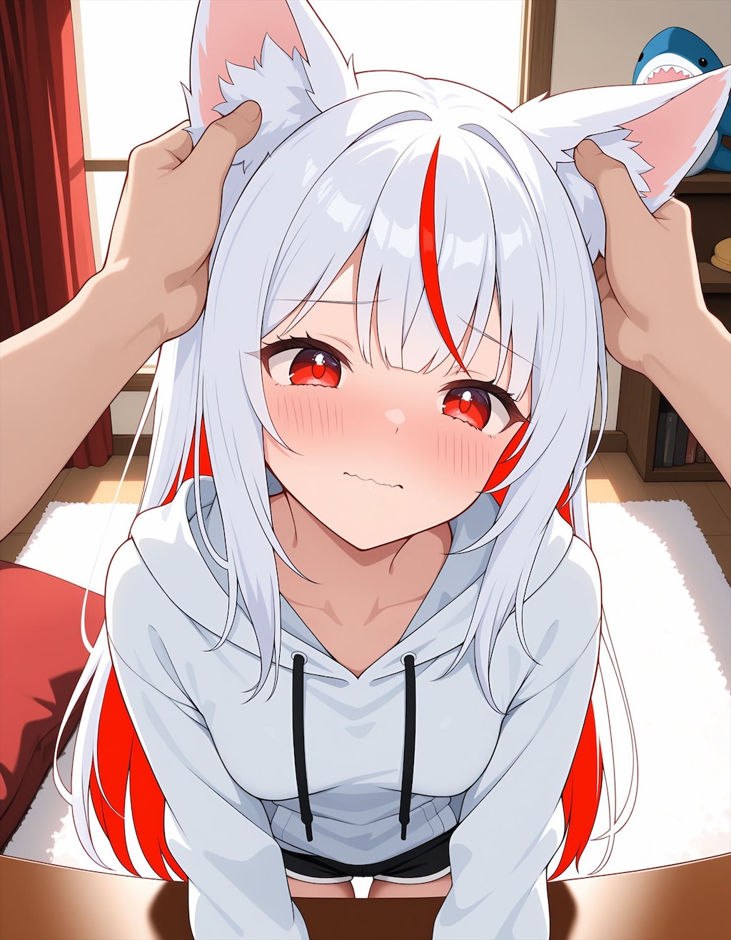 フェルンの耳を愛でる