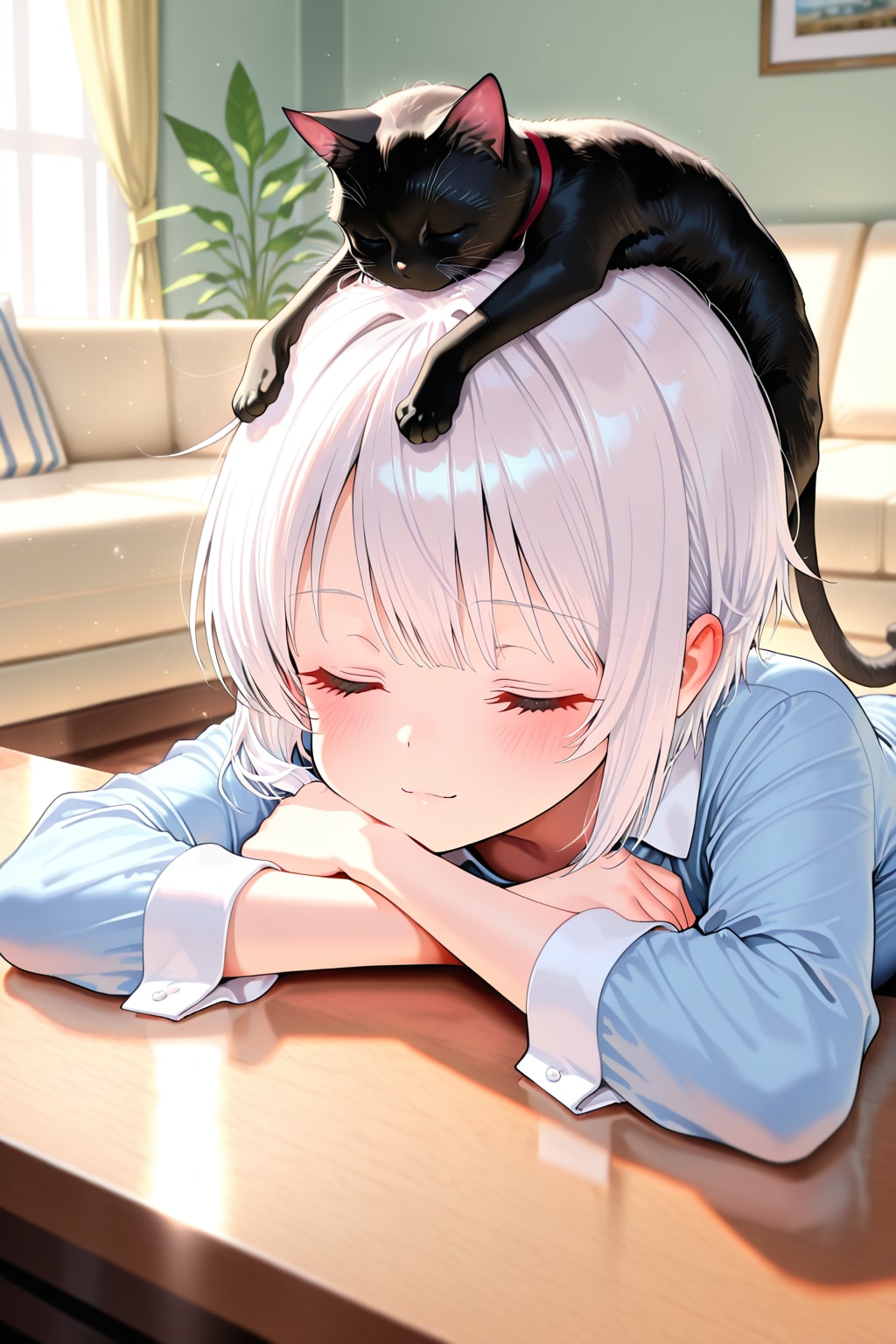 頭の上が気持ちいいのかな？