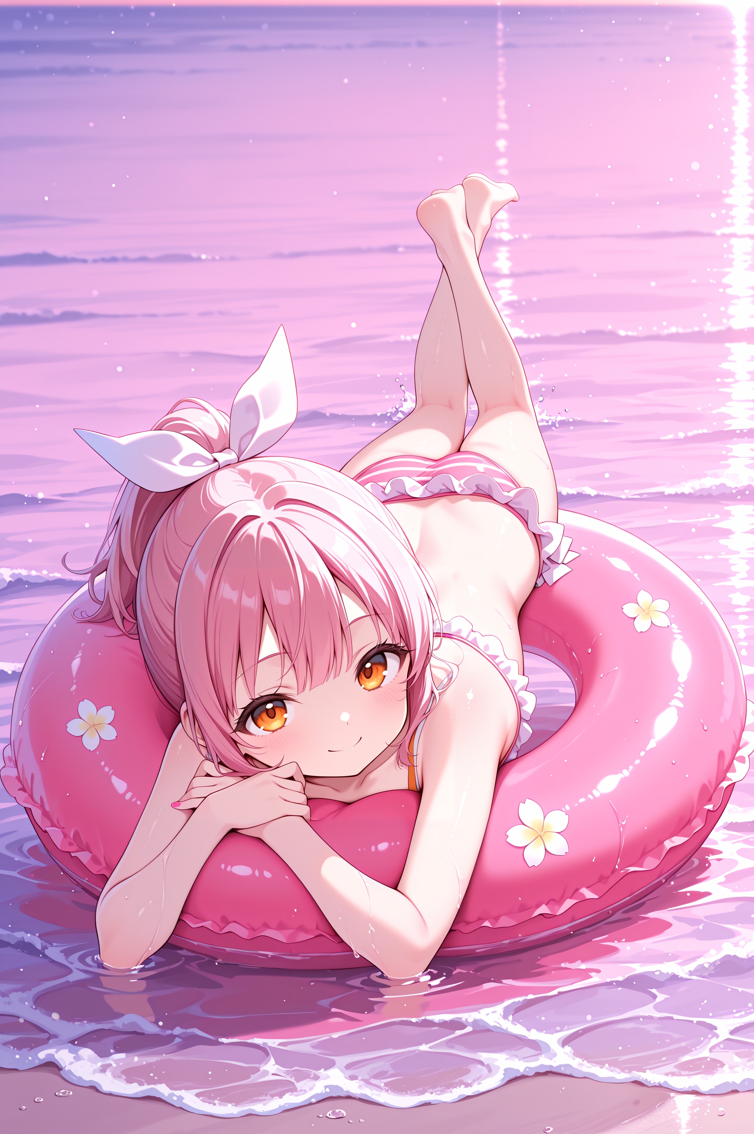 波に揺られて