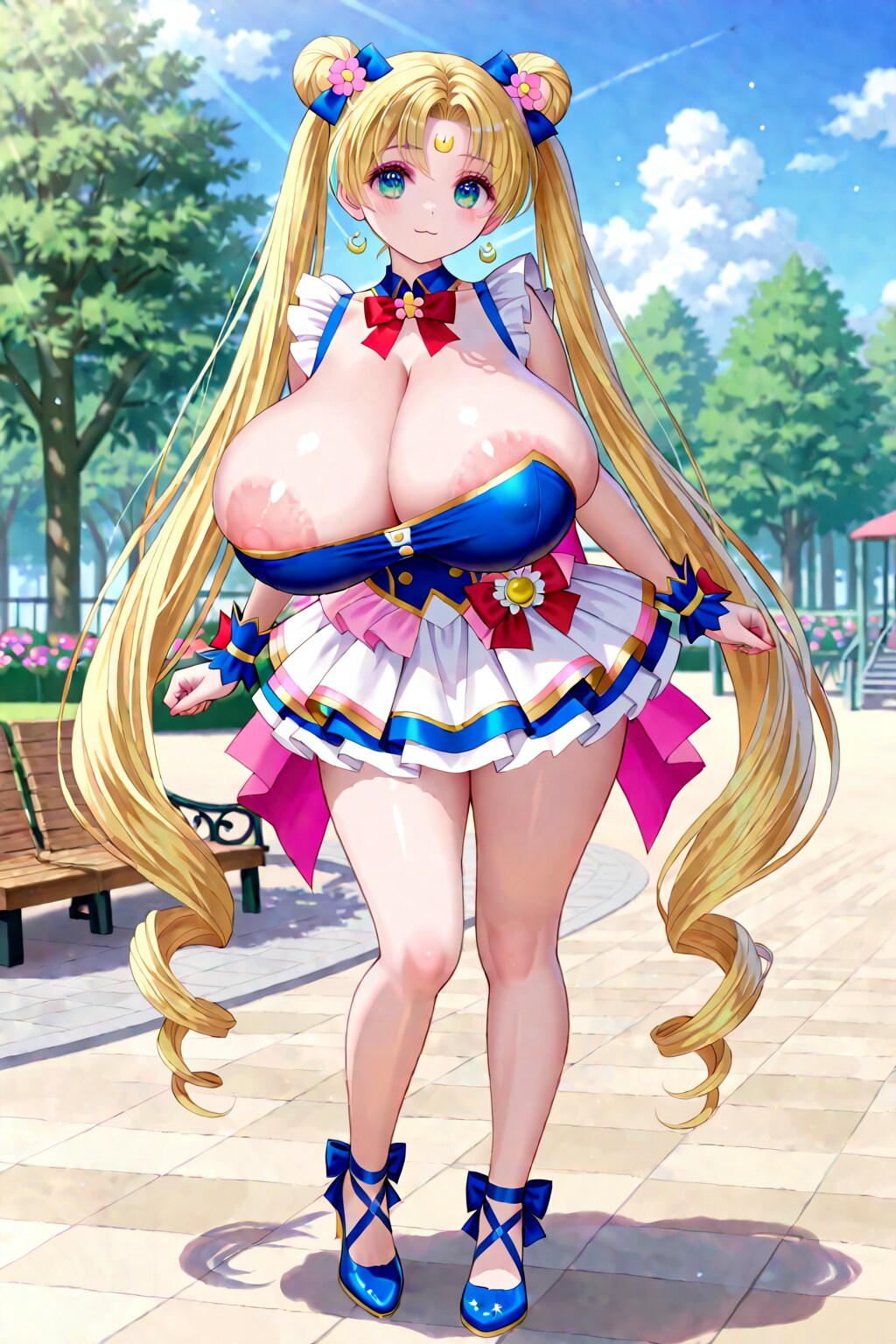 チラ見せからの　ばいーん♡