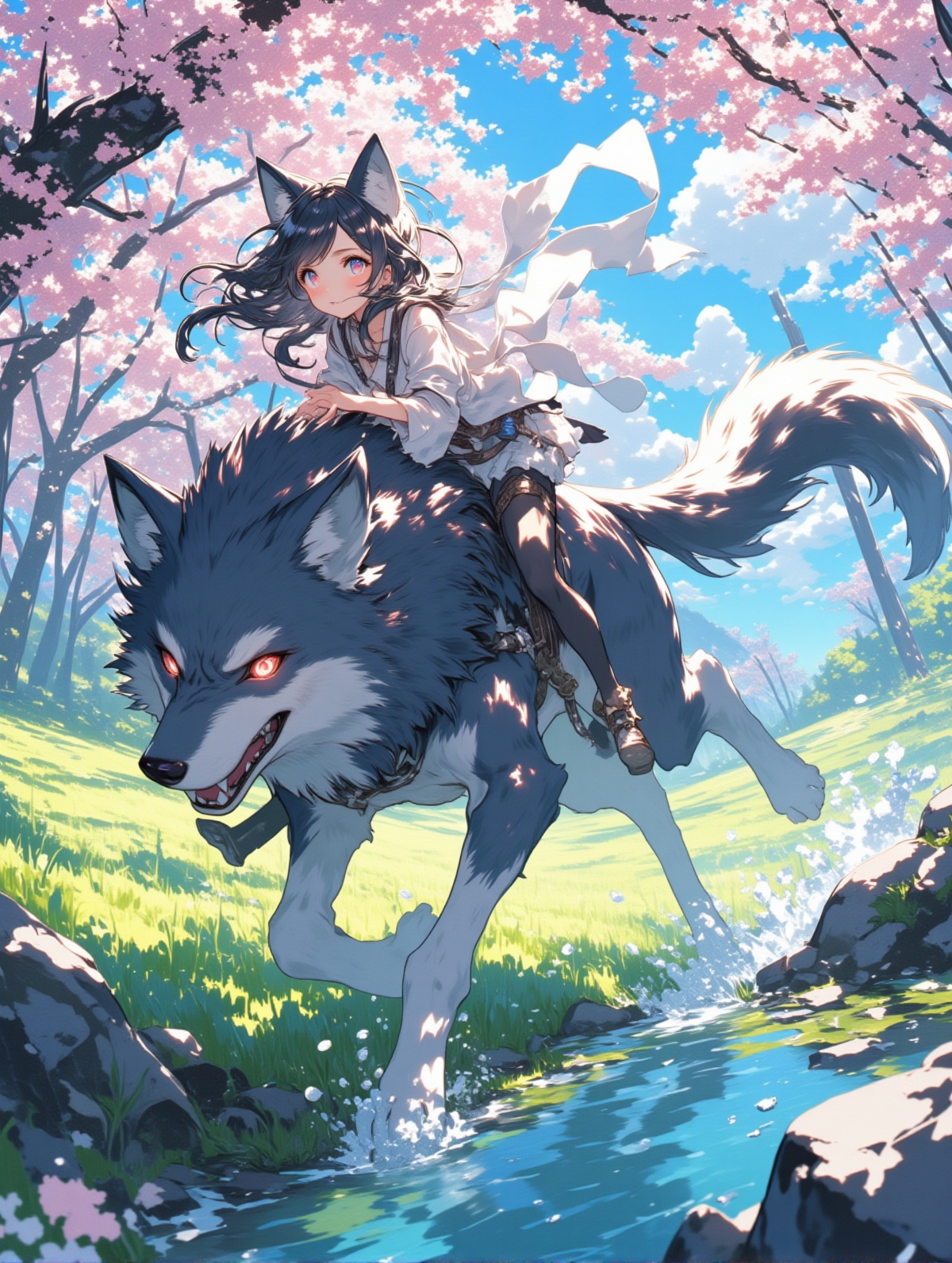 オオカミと娘_43 | の人気AIイラスト・グラビア