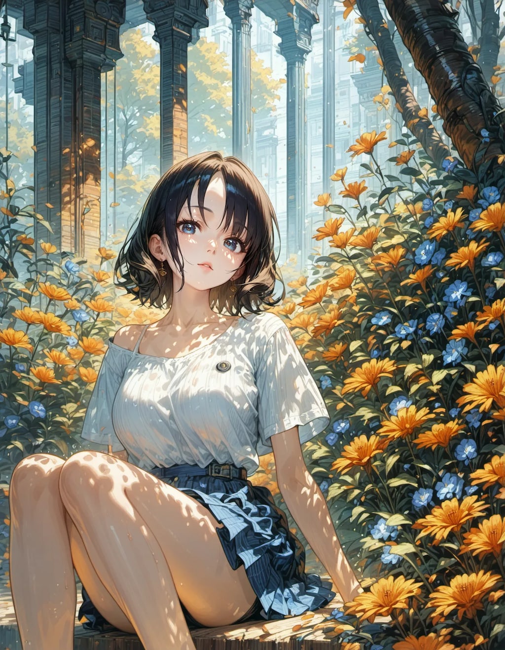 Summer Rest in the Ruins Garden