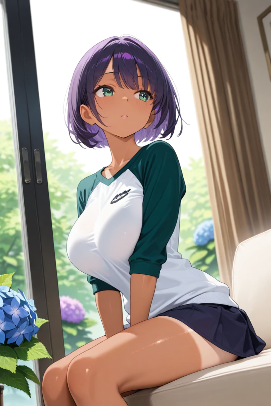 アンニュイな日焼けっ子