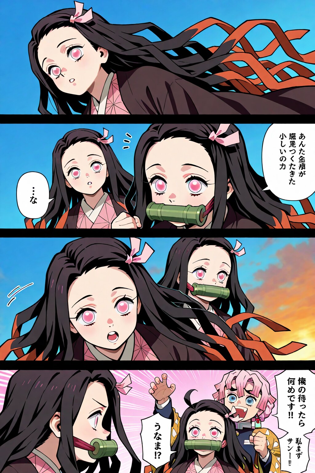４コママンガ禰豆子