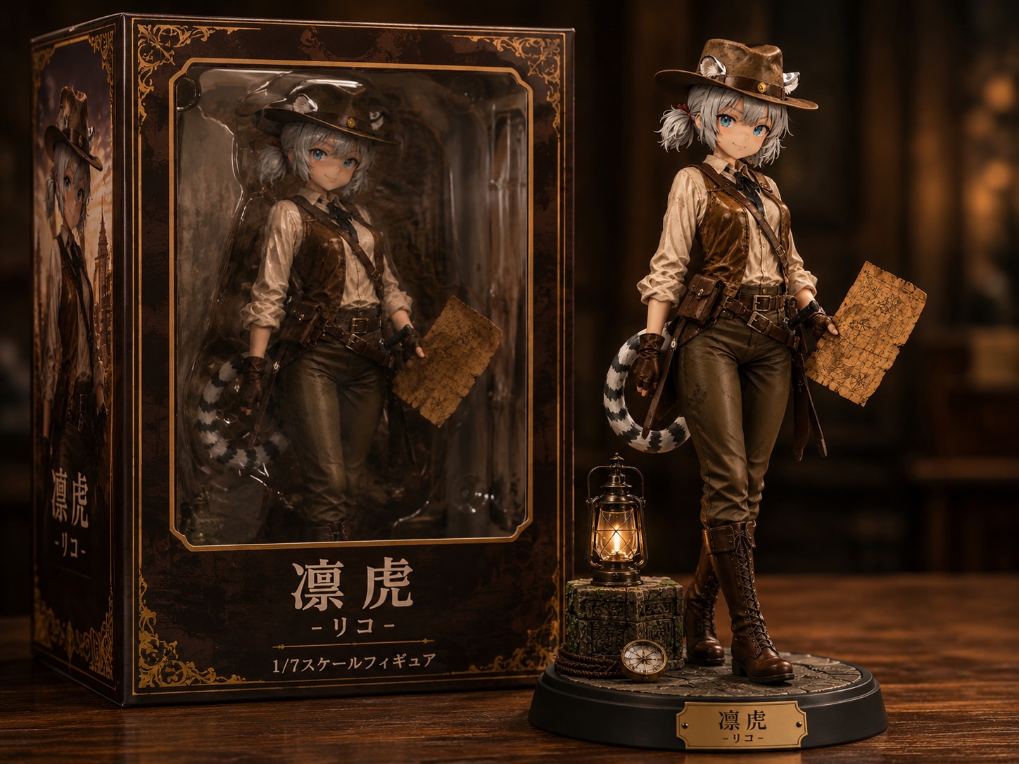 1/7スケール 【凛虎(リコ)】冒険家衣装フィギュア(∩´∀`∩)💕