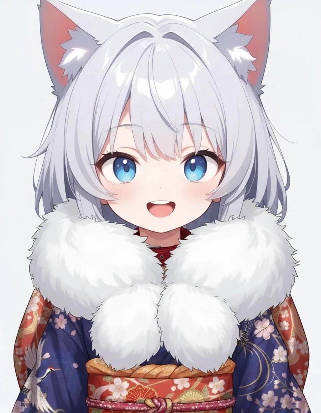 猫に着物