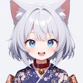 猫に着物 2枚目