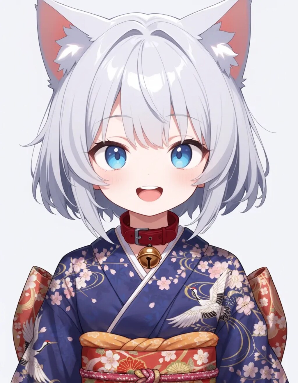 猫に着物