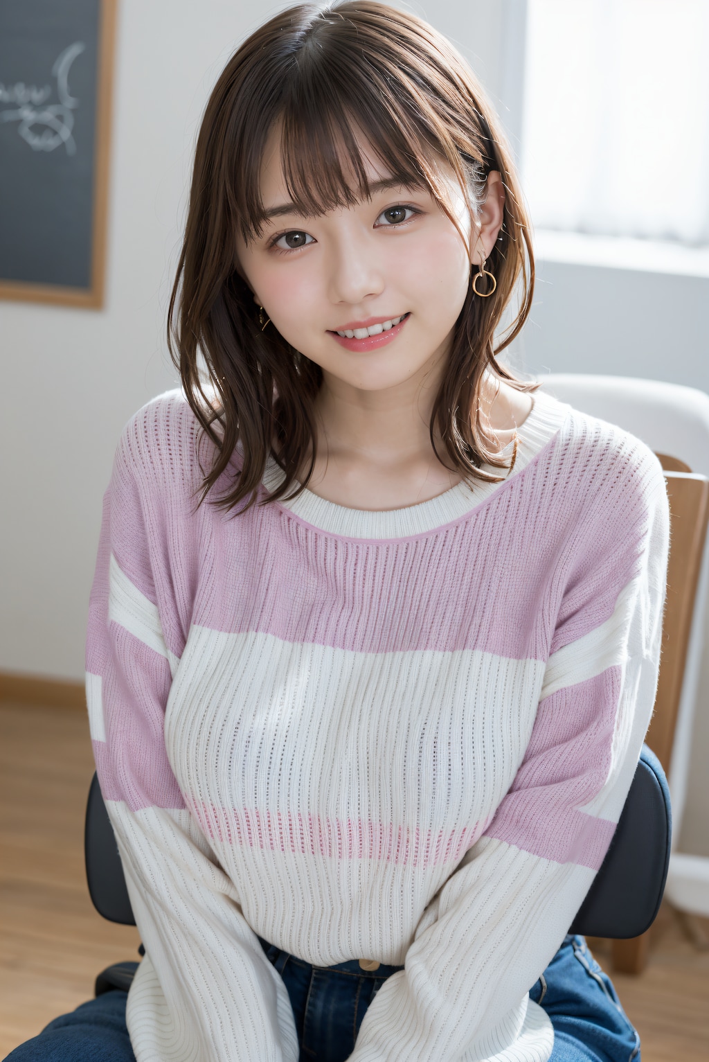 セーターを着てる先生 4