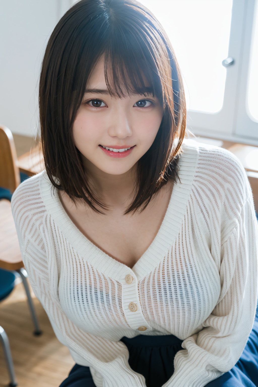 セーターを着てる先生 4