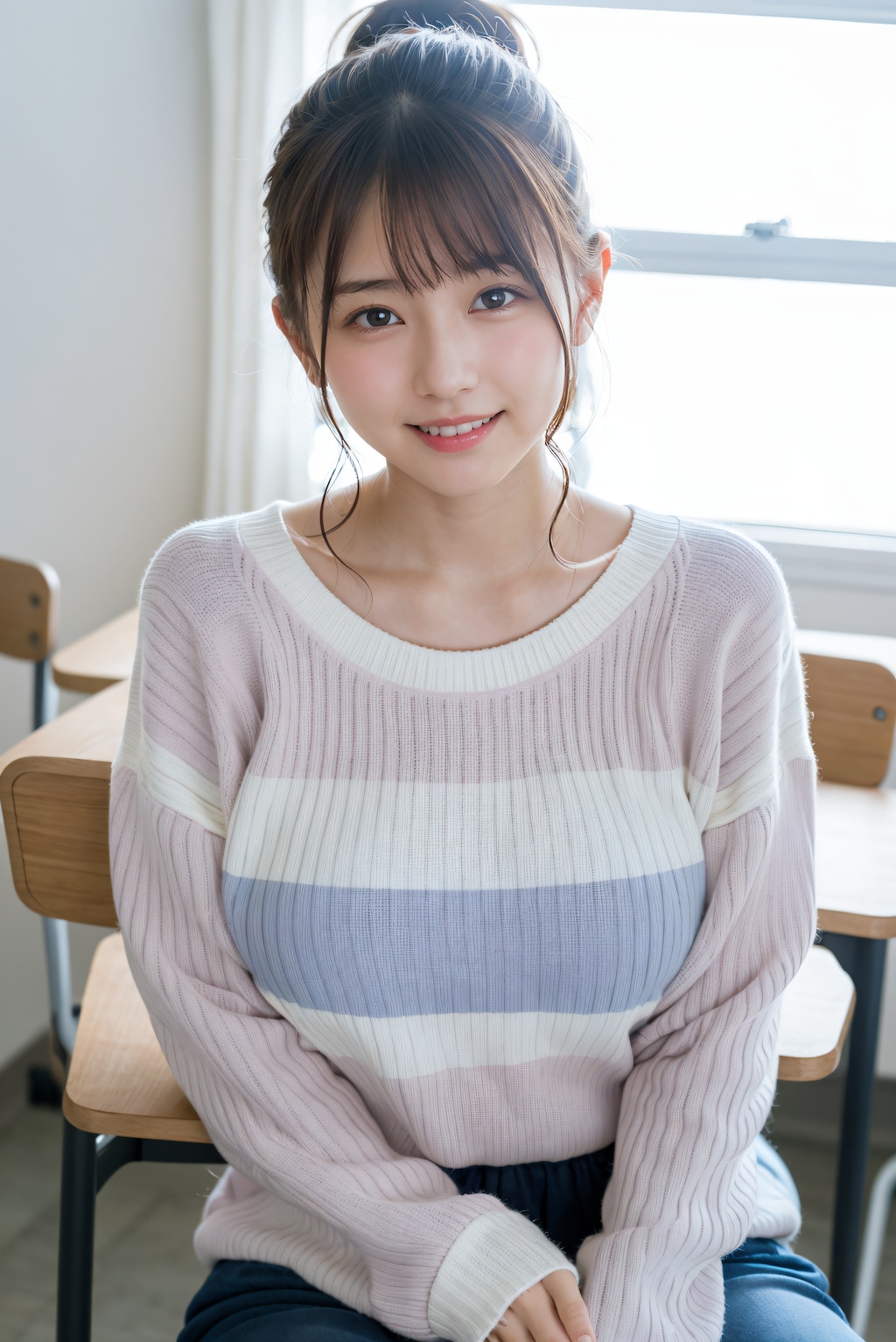 セーターを着てる先生 4