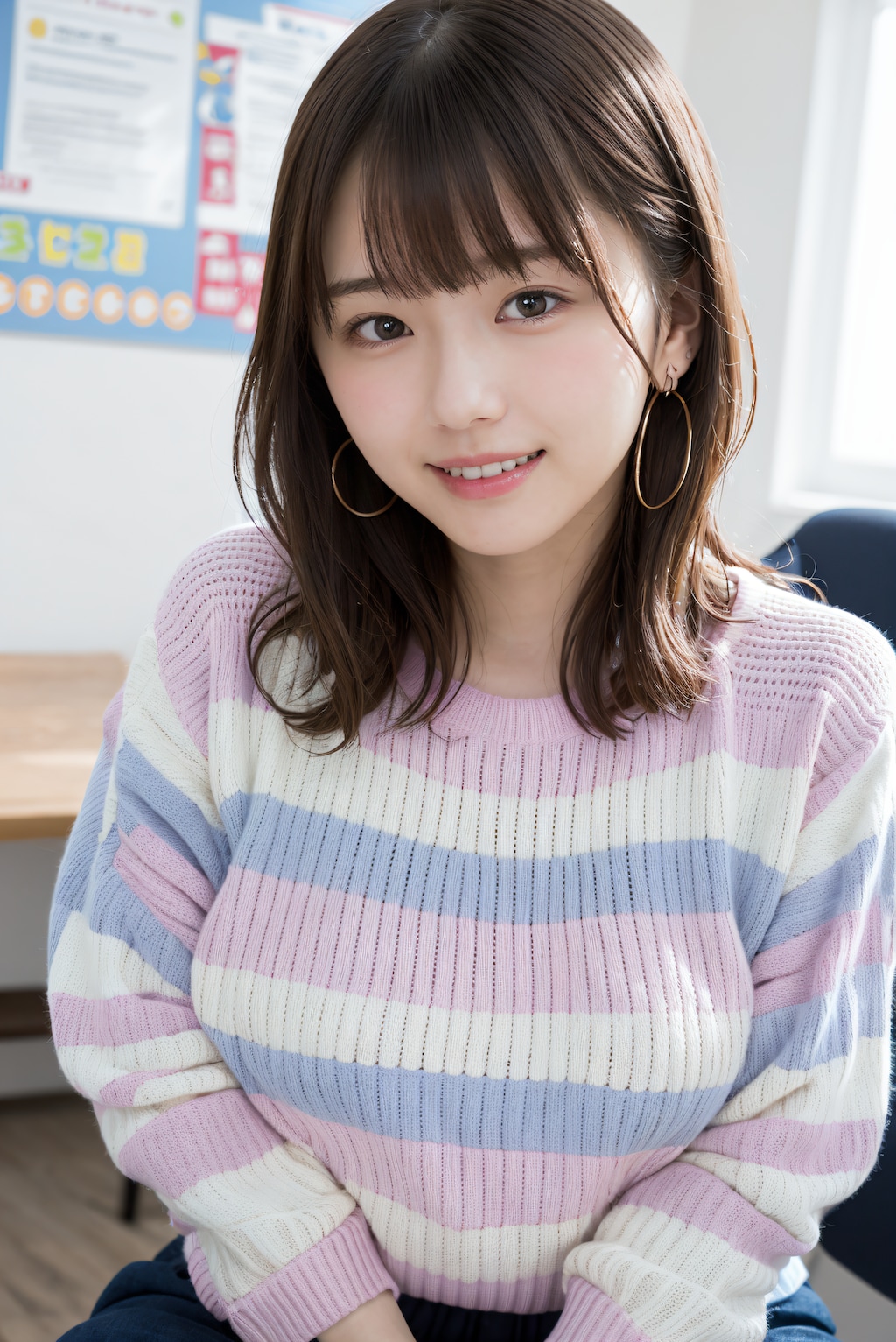 セーターを着てる先生 4