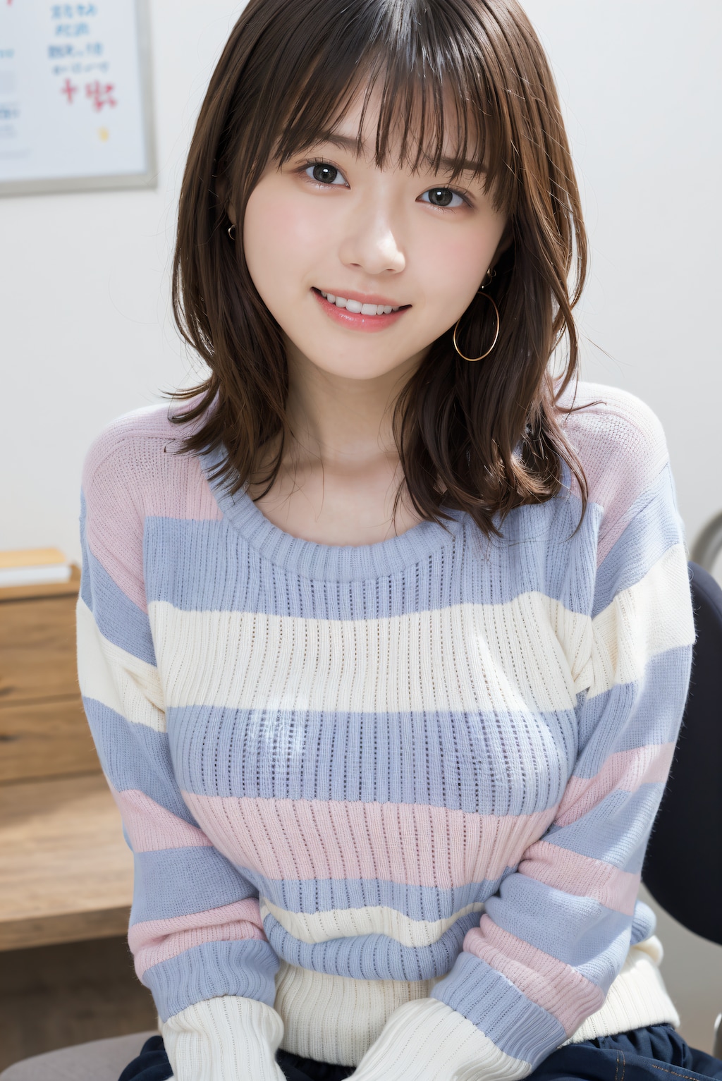 セーターを着てる先生 4