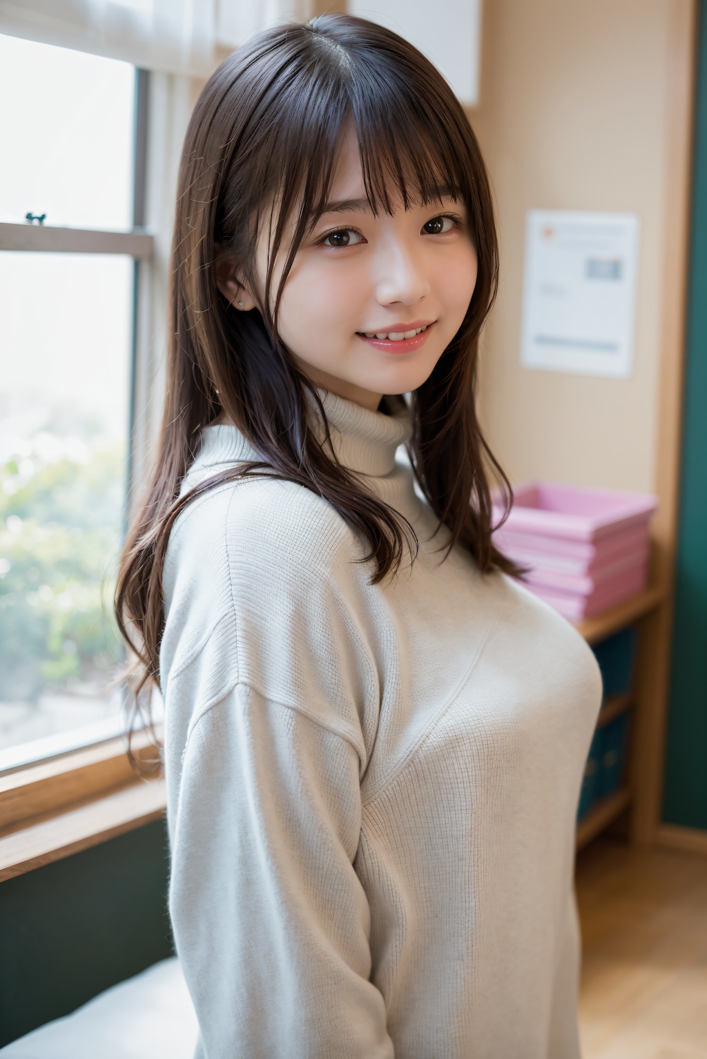 セーターを着てる先生 4