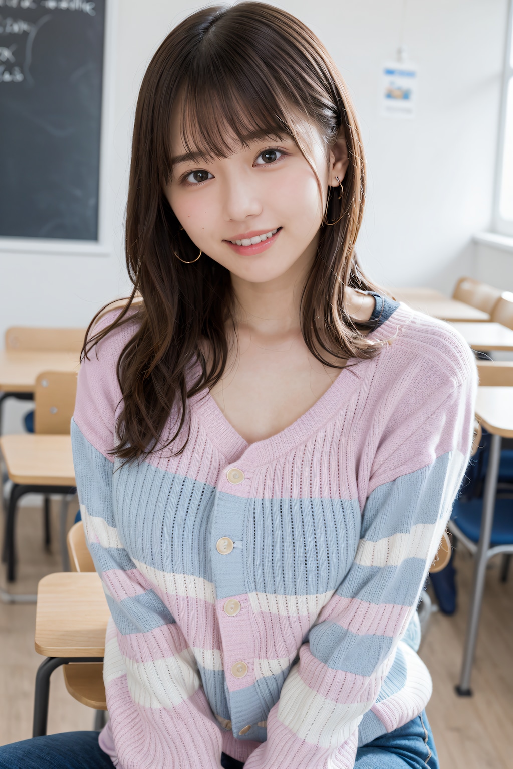 セーターを着てる先生 4