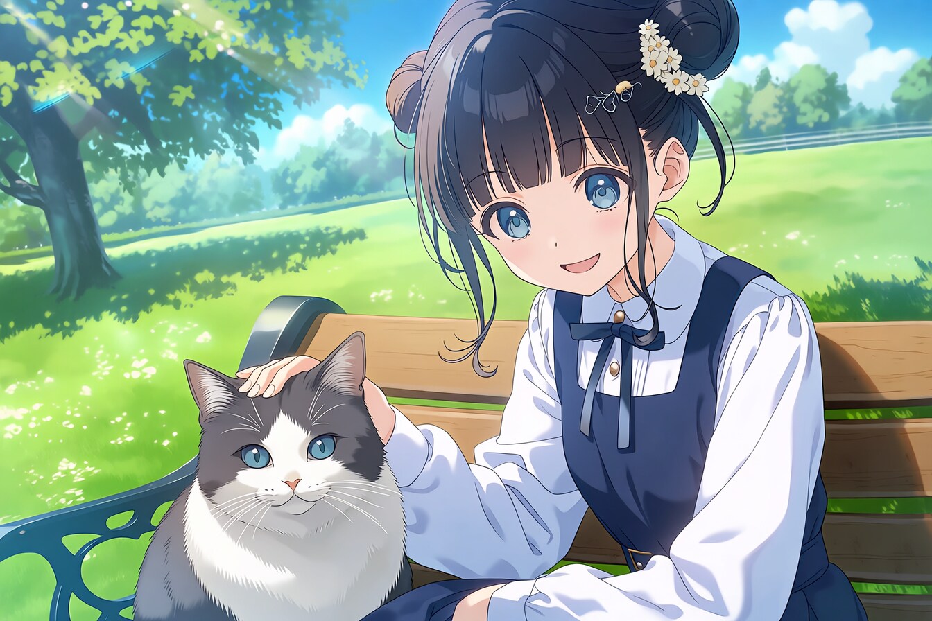 猫🐈とおだんごちゃん🍡✨167
