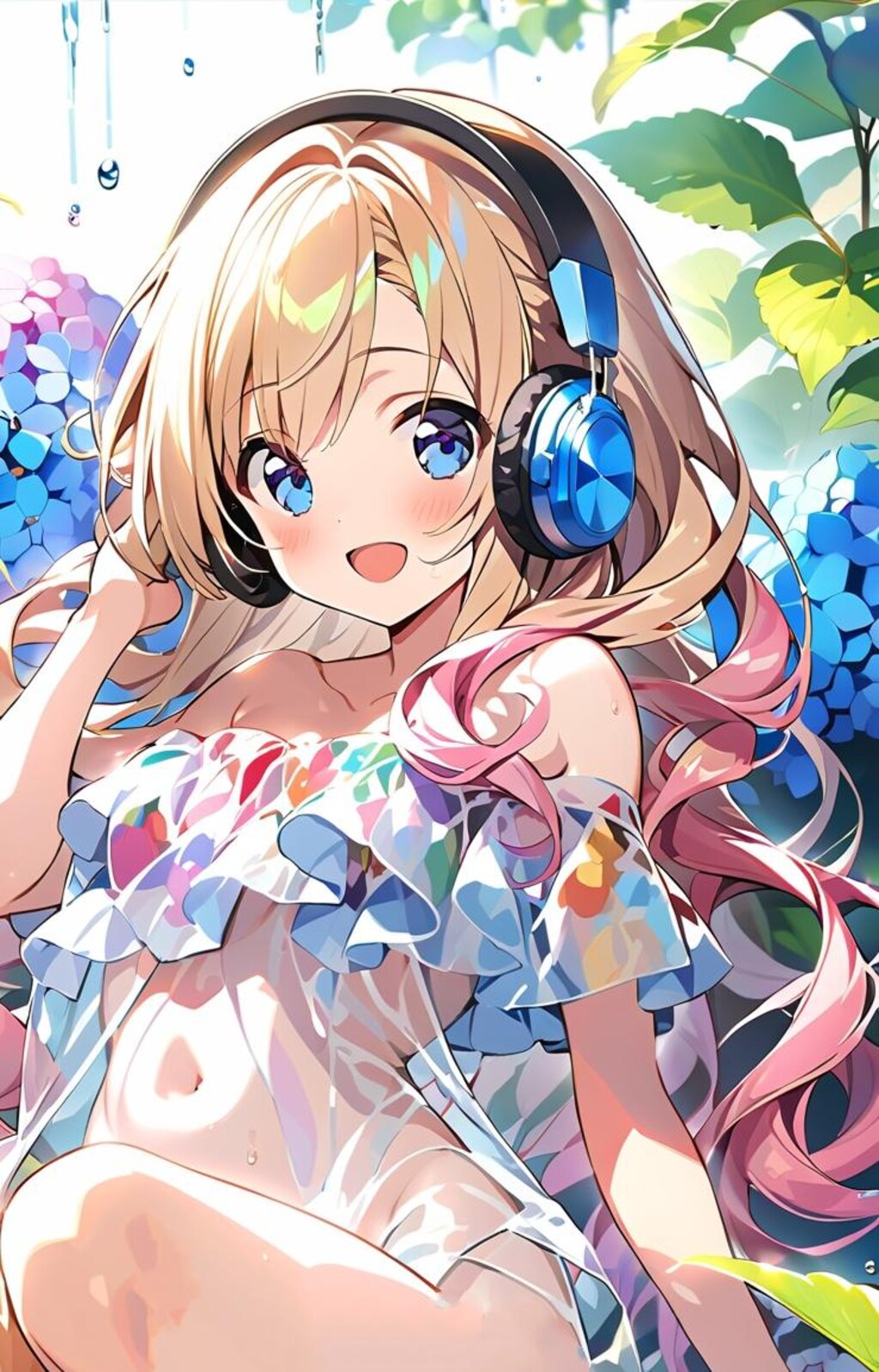 ♬音楽少女（ヘッドフォン）3『やーん、こぼしちゃった…』