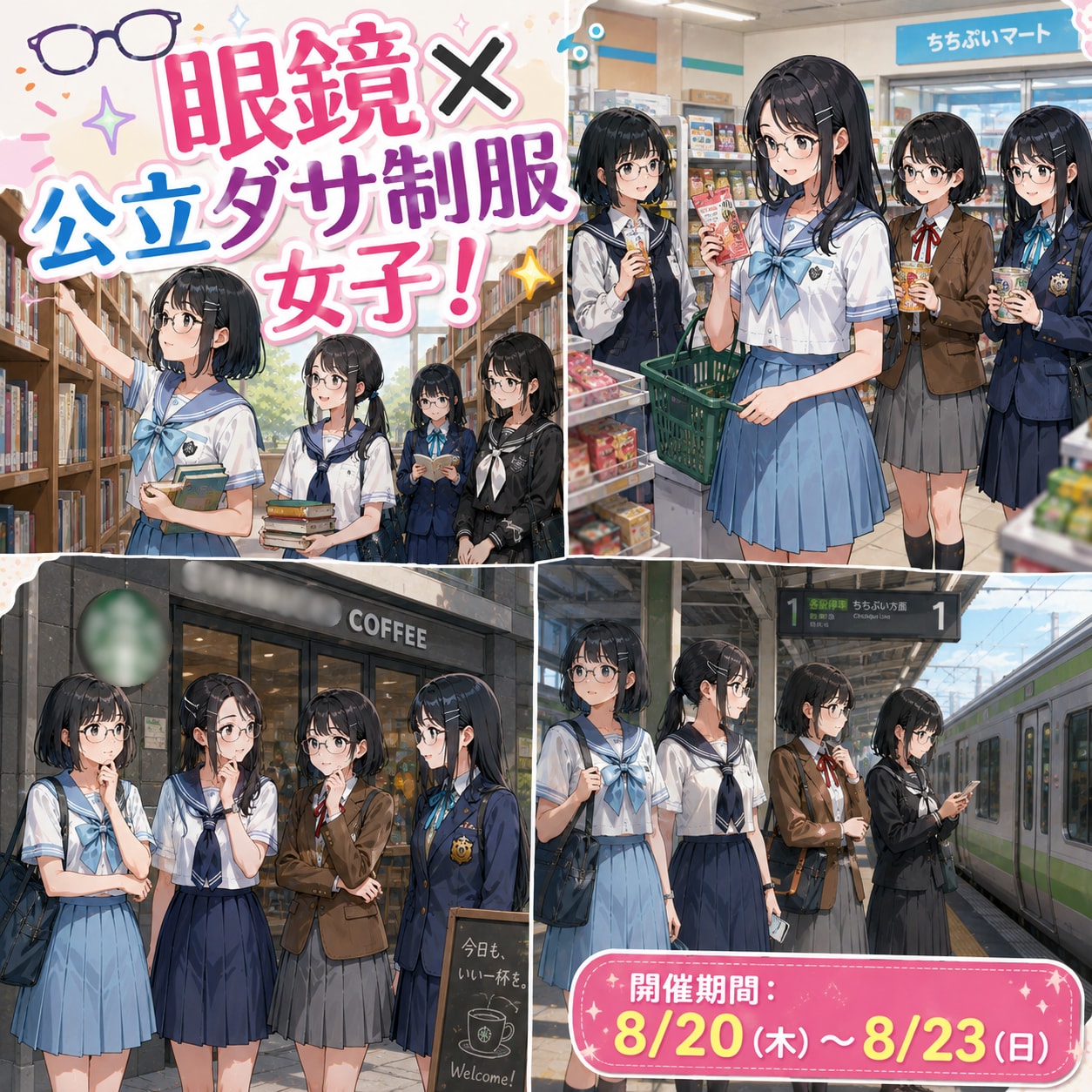 【告知】眼鏡×公立ダサ制服企画開催！