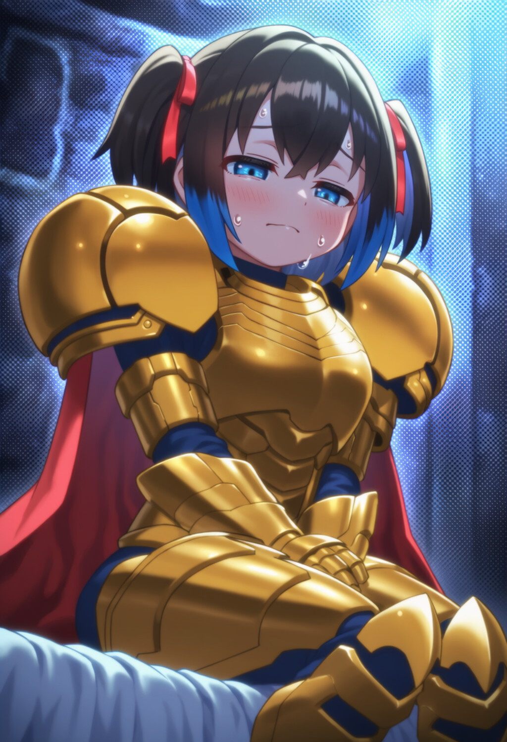 愛莉ちゃんの甲冑を借りた霜月あこちゃん