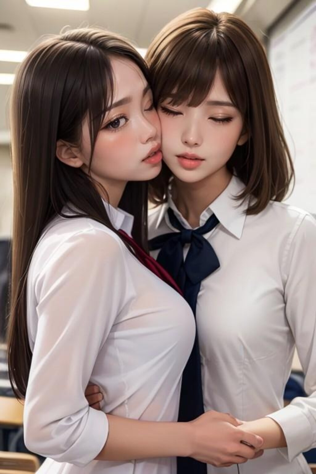 百合女子高生